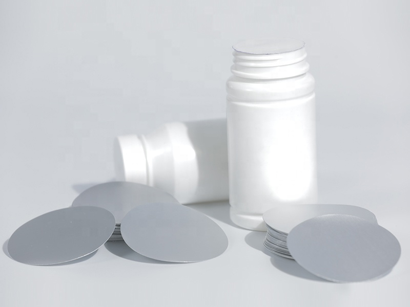 Foil heat induction seal liners